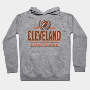 Retro Cleveland Football Vintage Crest Hoodie